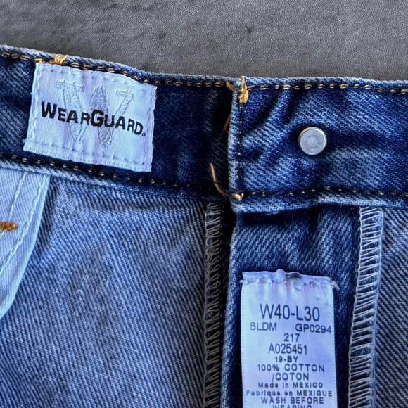 Vintage Y2K Wearguard Essential Medium Wash Baggy Denim Jeans - Picture 4 of 4